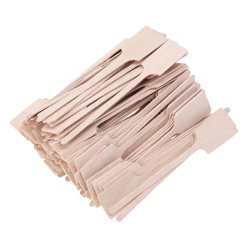 Factory Direct Sales Personalized Disposable Coffee Square Head Wood Stirring Stick Honey Drink 16cm Wood Chip Mixing Stick