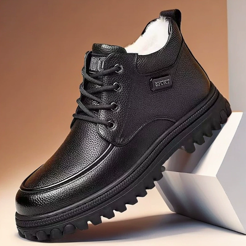 [Угущение и тепло] Мужская обувь среднего и пожилого возраста
