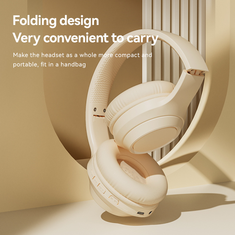 Wireless Bluetooth headset with long battery life, solid color plug-in earphones, mobile phones, Android tablets,_voghion.com