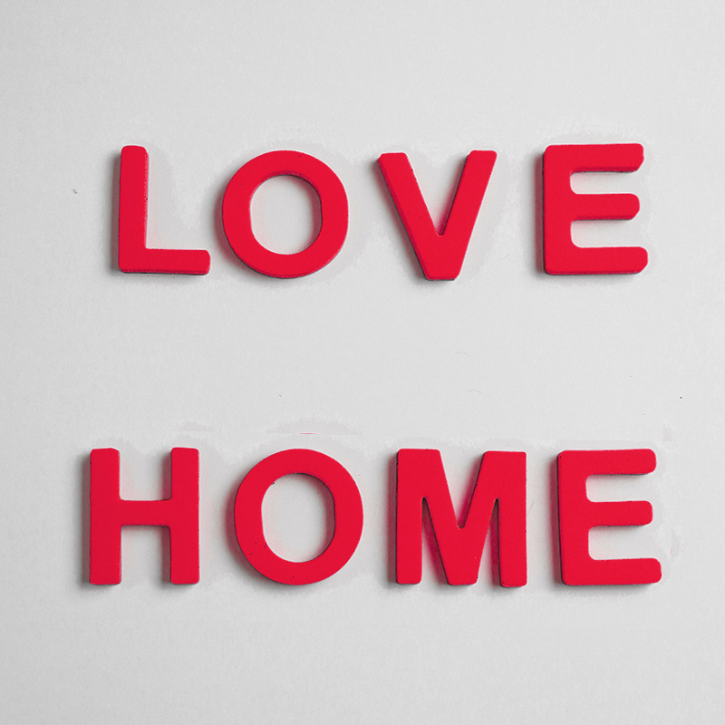 Personajes de dibujos animados pareja de acrílico adsorción pegatinas de refrigerador EVA alfanuméricos pegatinas de refrigerador DIY pegatinas magnéticas decoración