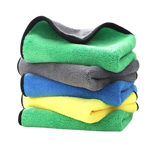 Car wash towel thickened double-sided quick-drying car towel rag absorbent coral velvet cleaning towel wholesale with logo