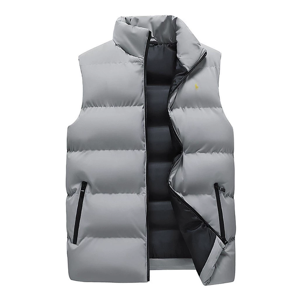 Demi-season keep warm windproof vest for leisure, down jacket
