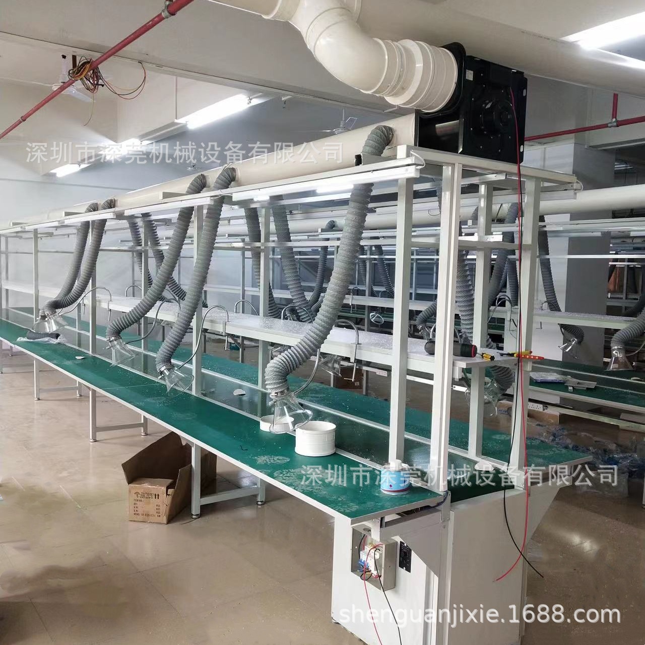 Сборочная линия Shenzhen Dongguan с системой дымоудаления