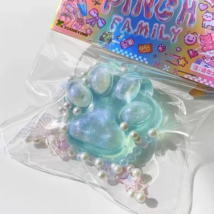 Gatito queso rebote lindo descompresión gato gato descompresión grueso juguete para estudiantes pequeño libro rojo mismo barro