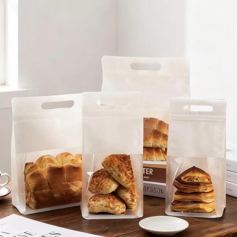 Toast Bread Packaging Bag, Disposable Transparent Bread Packing Bag, Mochi Toast Slice Portable Baking Packaging Bag Toast Bread Packaging Bag, Disposable Transparent Bread Packing Bag, Mochi Toast Slice Portable Baking Packaging Bag
