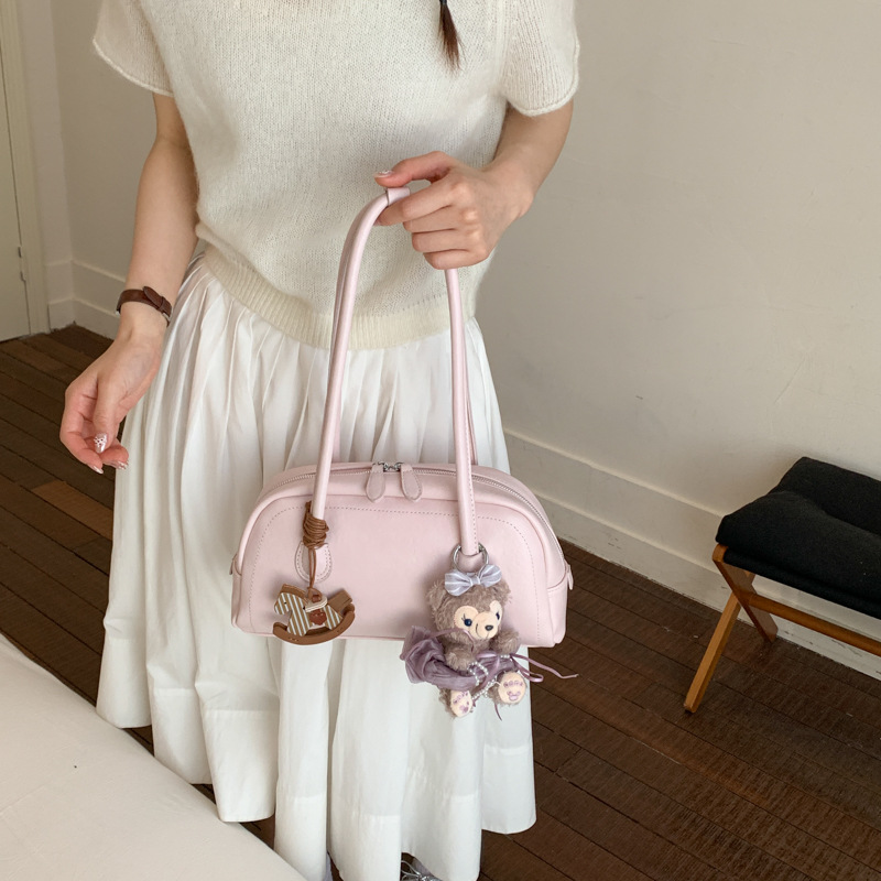 Bolsa de mano diaria coreana para mujeres 2026 nuevo bolso de brazo de estilo extranjero, bolso de hombro casual de moda image 3