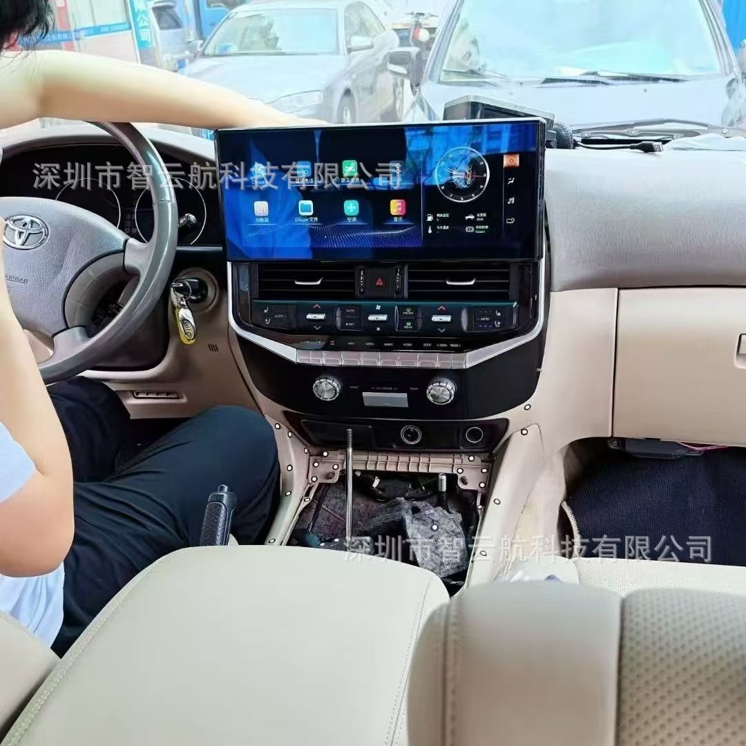 03-07 Land Cruiser LC100/LX470 upgrade to LC300 Android large-screen navigation GPS Bluetooth radio