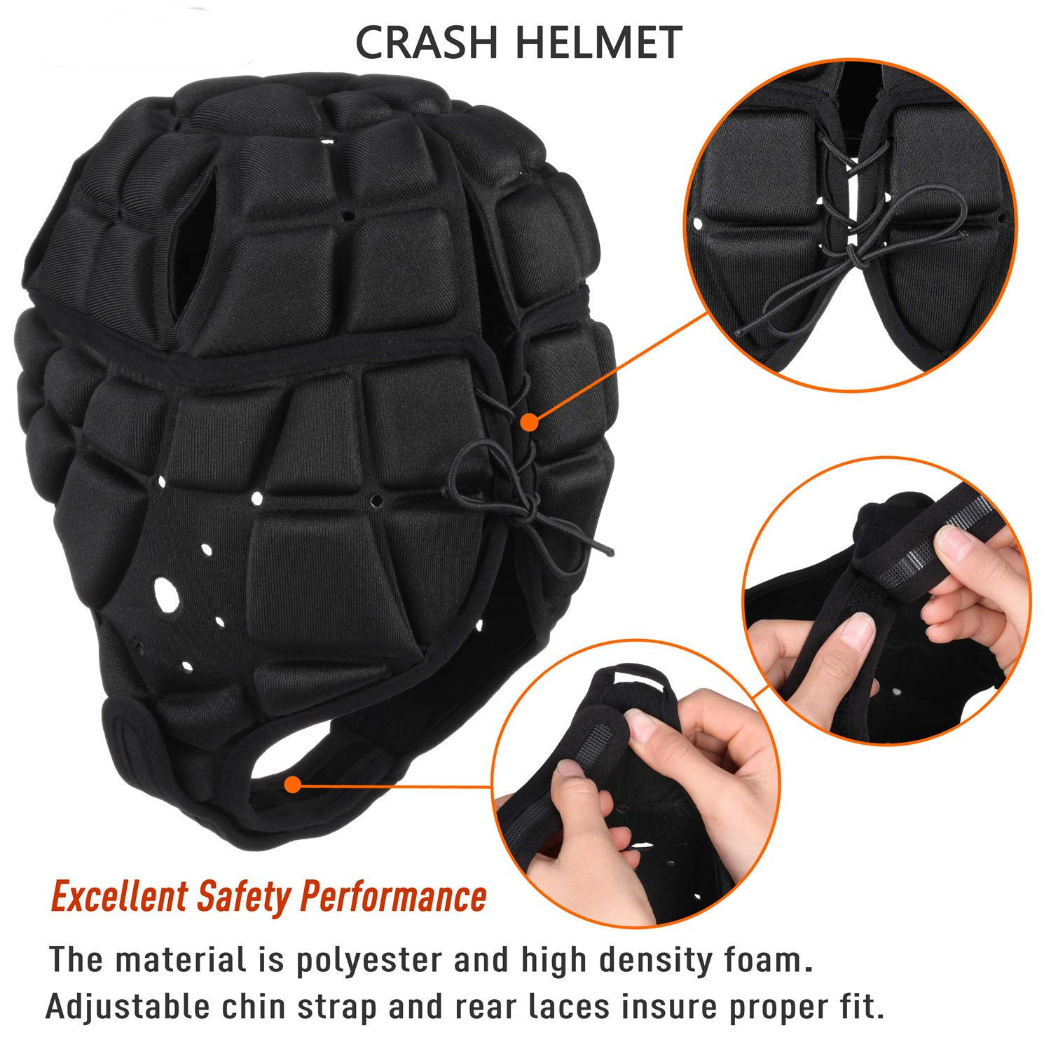 Cross-border best-selling EVA rugby helmet, baseball training protective gear, soccer goalkeeper headgear, and impact-resistant sports helmet