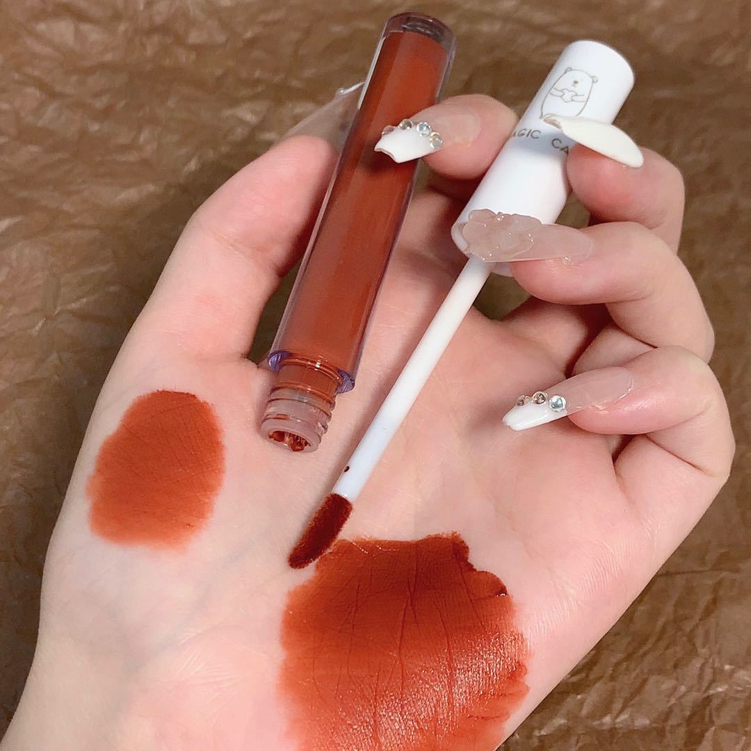 MAGIC CASA Heart-shaped Bear Lip Gloss Six-piece Set does not fade easily undefined