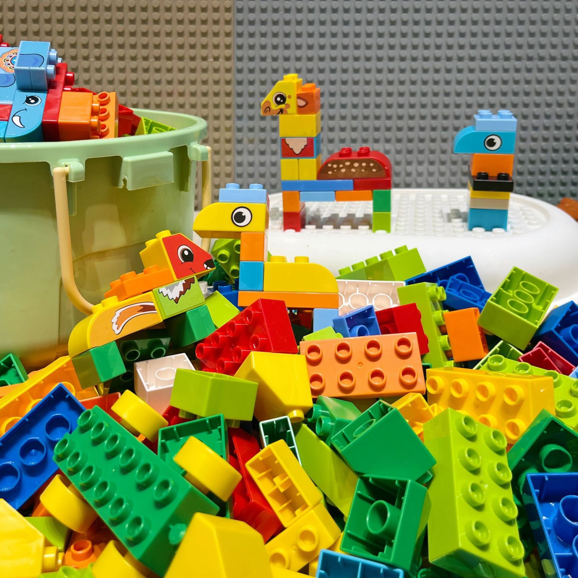 Bloques de construcción de partículas grandes para niños compatibles con Lego Montaje de bloques de construcción creativos para bebés Variedad de 3 años 6 juguetes educativos para niños y niñas