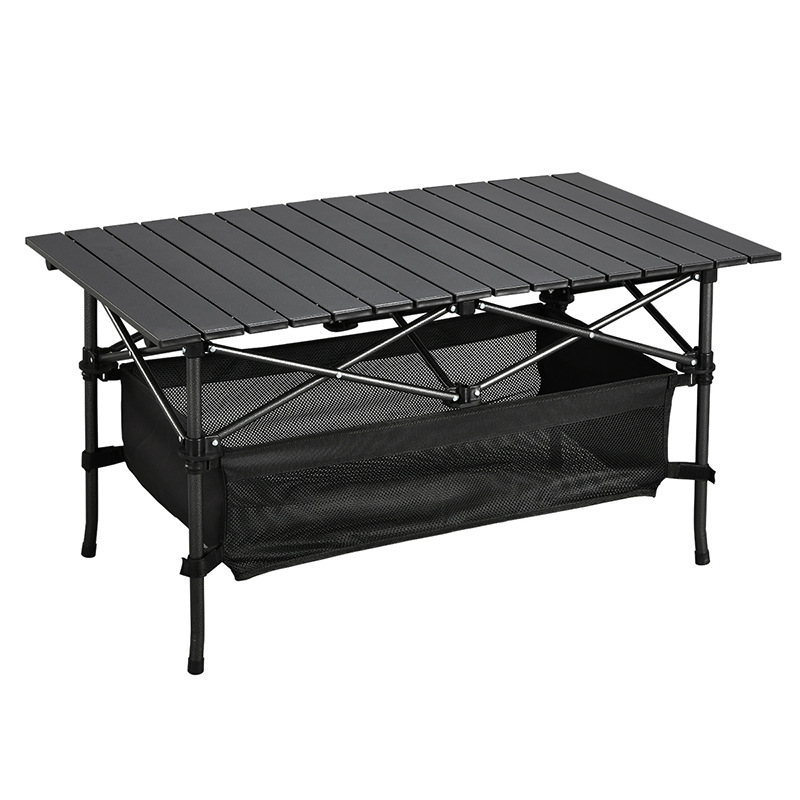 Acampar al aire libre que acampa aleación de aluminio mesa plegable multifuncional portátil barbacoa mesa de picnic mesa de exhibición al por mayor