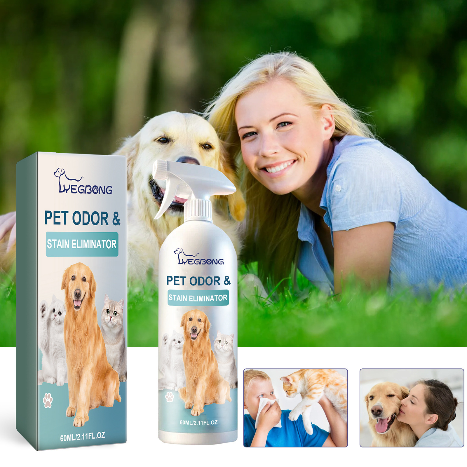 YEGBONG Pet deodorant spray Pet deodorant spray