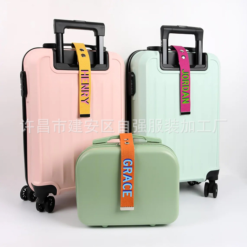 Cross-Border Pod Dropshipping Blank Luggage Tags Waterproof Airport Luggage Tags Travel Suitcase Identification Straps Thickened