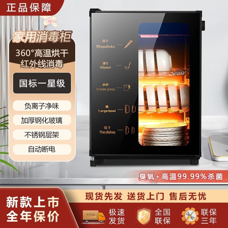 Commercial Large-Capacity Stainless Steel Double-Door Disinfection Cabinet for Restaurants and Hotels, One-Star Disinfection Manufacturer