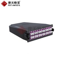 MPO-LC預端接模塊盒高密度轉接盒12芯24芯單模/OM3/OM4光纖轉接盒