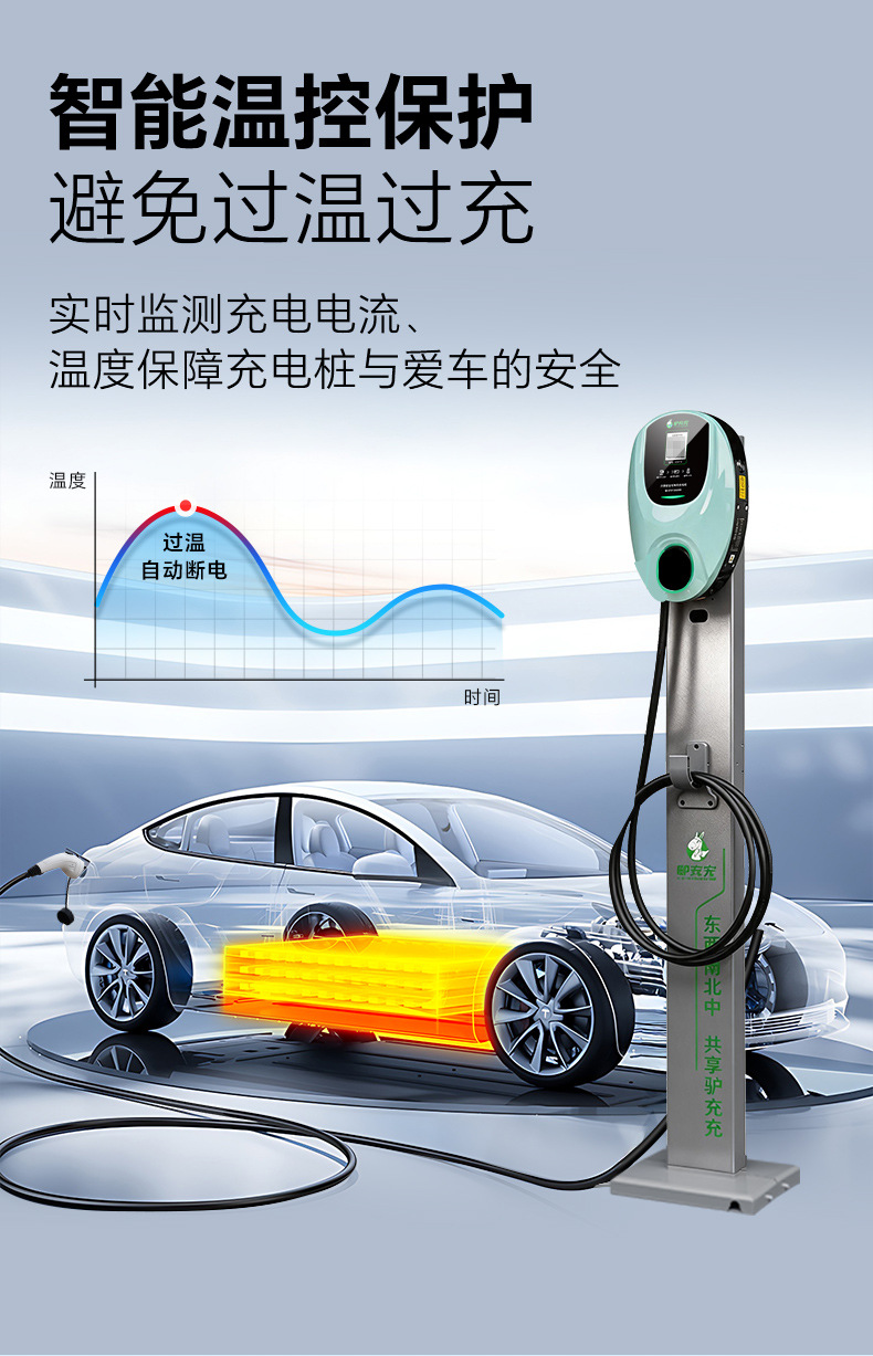 Home-Use 7Kw New Energy Vehicle Charging Station with Shared Qr Code for Outdoor Electric Ac Charging for Byd
