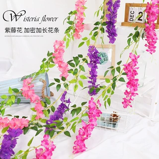 仿真紫藤花藤蔓婚庆装饰假花串客厅吊顶布置仿真绿植花艺摆件