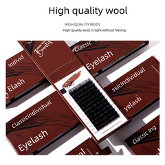 Lashes wholesale from a false eyelash store, single-root dense, soft, natural, thick, ultra-soft matte round hair eyelash extension