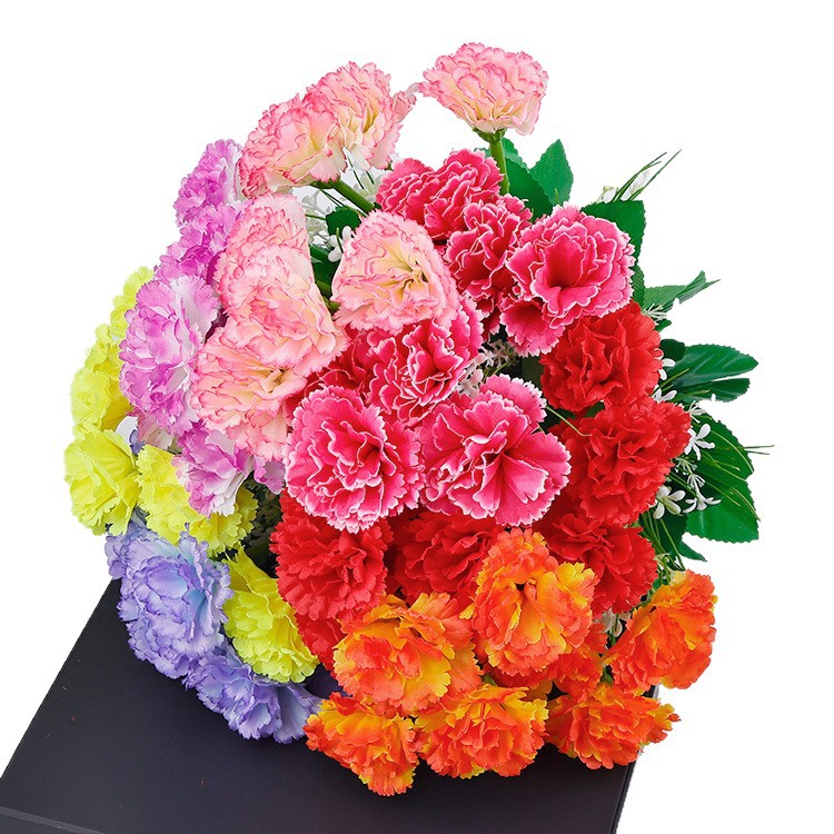 Suministro directo de fábrica día la madre simulación 10 clavel ramo juanhua eterna flor estrellada espuma