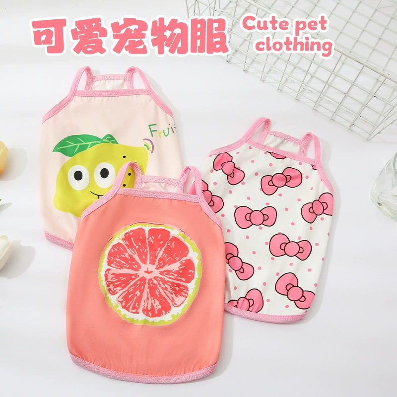 Одежда для кошек, летняя дышащая фабрика, бретелька для домашних животных, одежда для домашних животных, летняя майка для щенков собак