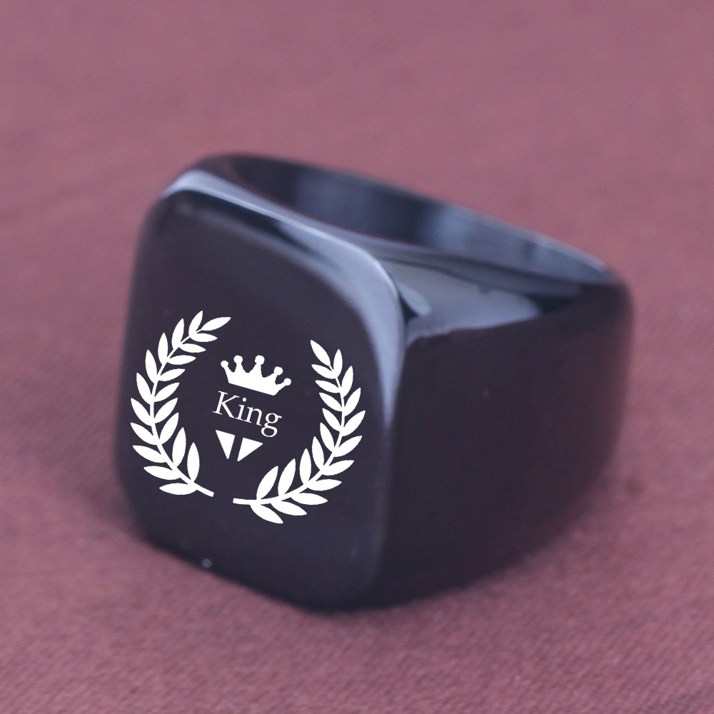 17g Weight Rings Classification 5, 6, 7 Ring Size 1 Piece Quantity Party, Street Occasion Titanium Steel Material Solid Color Pattern All Seasons Season Men's Gender Plating Design Hip-Hop, Simple Style Style Hip-Hop Simple Style Solid Color Titanium Steel Plating Men's Rings Men Band Rings 16