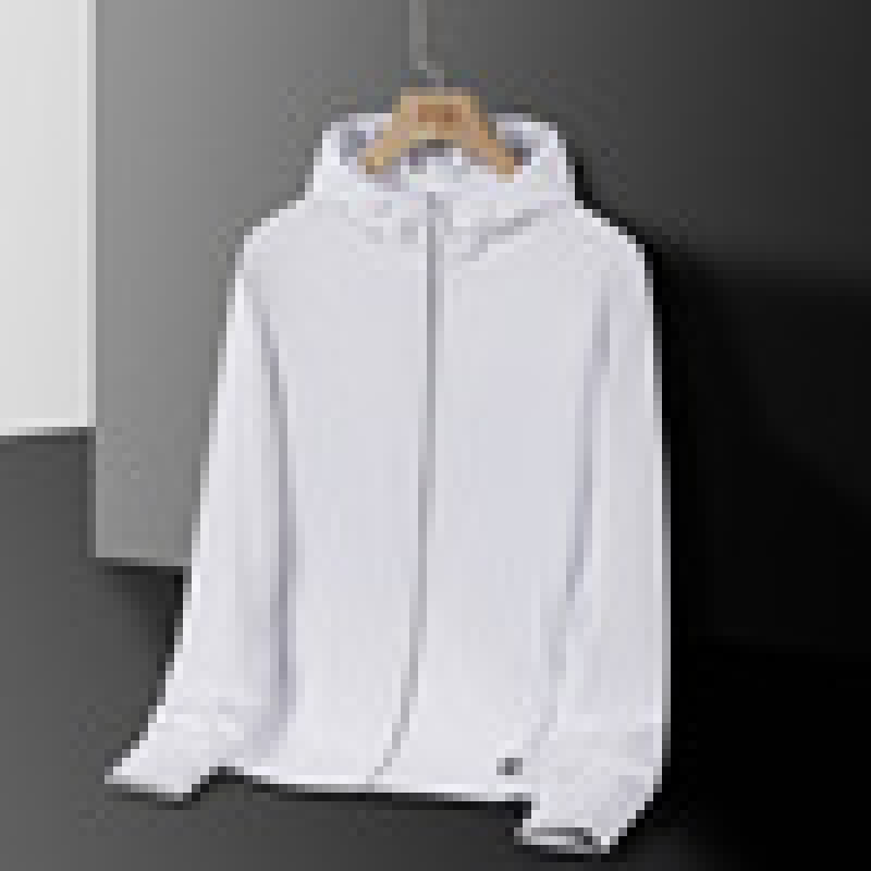 Ropa de protección solar de hombre chaqueta delgada de verano camiseta de piel de hielo al aire libre ventilada anti-UV ropa de protección solar para hombre