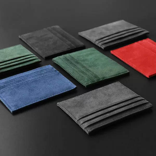 Mini ultra-thin card holder, simple retro first-layer cowhide card case, men's genuine leather new card holder, ID card case