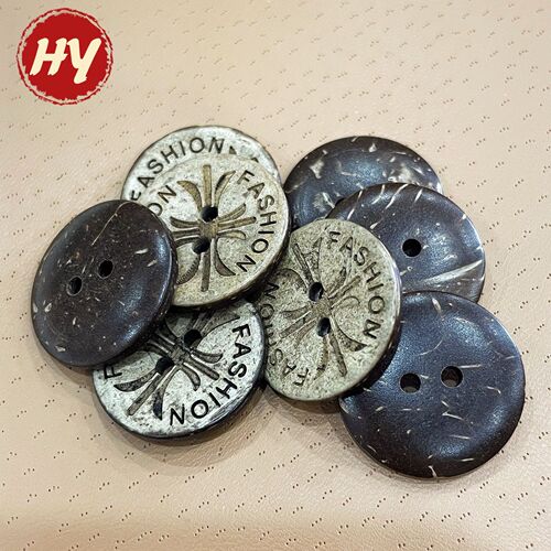 Natural Coconut Shell Button Coconut Button Vintage Button Fashion Lucky Accessories Eco-Friendly Buttons