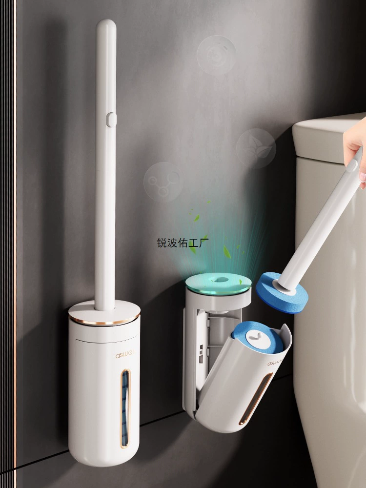 Одноразовая щетка для унитаза, бытовая щетка для унитаза без мертвых углов, новинка 2025 года, настенная чистящая сменная насадка для чистки
