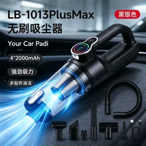 Handheld Car Vacuum Cleaner, Wireless, High Suction Power, Brushless Charging, Mini Dust Blower, Dual-Purpose, Portable for Car and Home Use