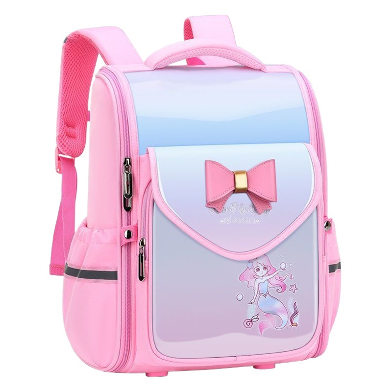 Lindo alto aspecto de gran capacidad de carga-reducción de la chica mochila impermeable columna vertebral protección ligero niños Escuela Primaria estudiante escuela al por mayor