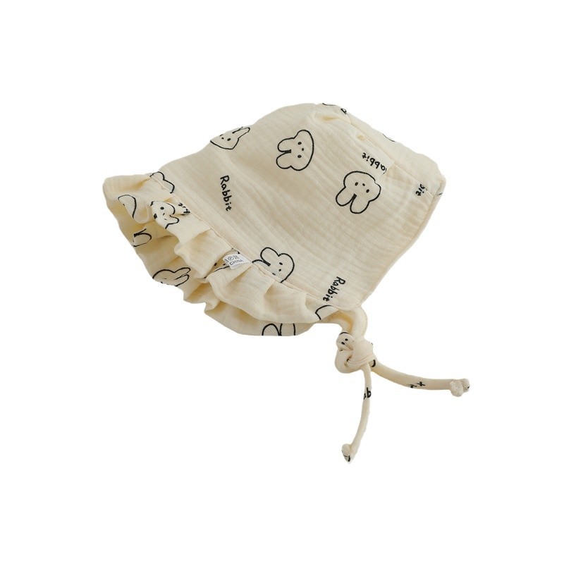 Sombrero de recién nacidos primavera y otoño sombrero delgado sombrero de corte sombrero de puerta de chimenea para bebés pequeños meses lindos sombreros de algodón puro