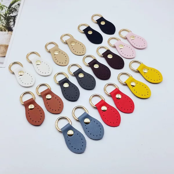 New wholesale DIY luggage accessories pair bag with accessories buckle hanging multi-color leather hand stitching buckle