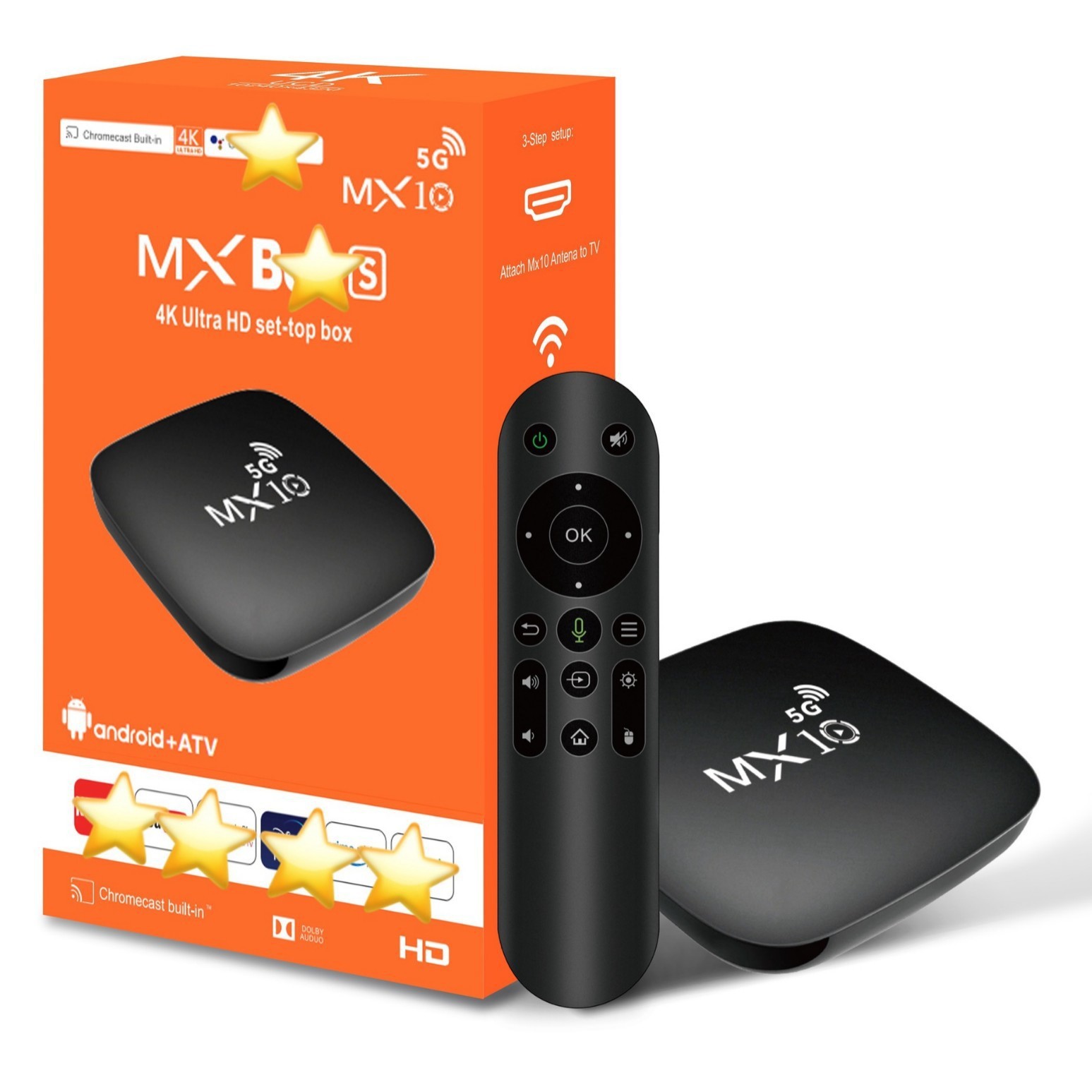Cross-Border Mini Network Set-Top Box Home New Mx10 5g Video Box S905L System Android 13