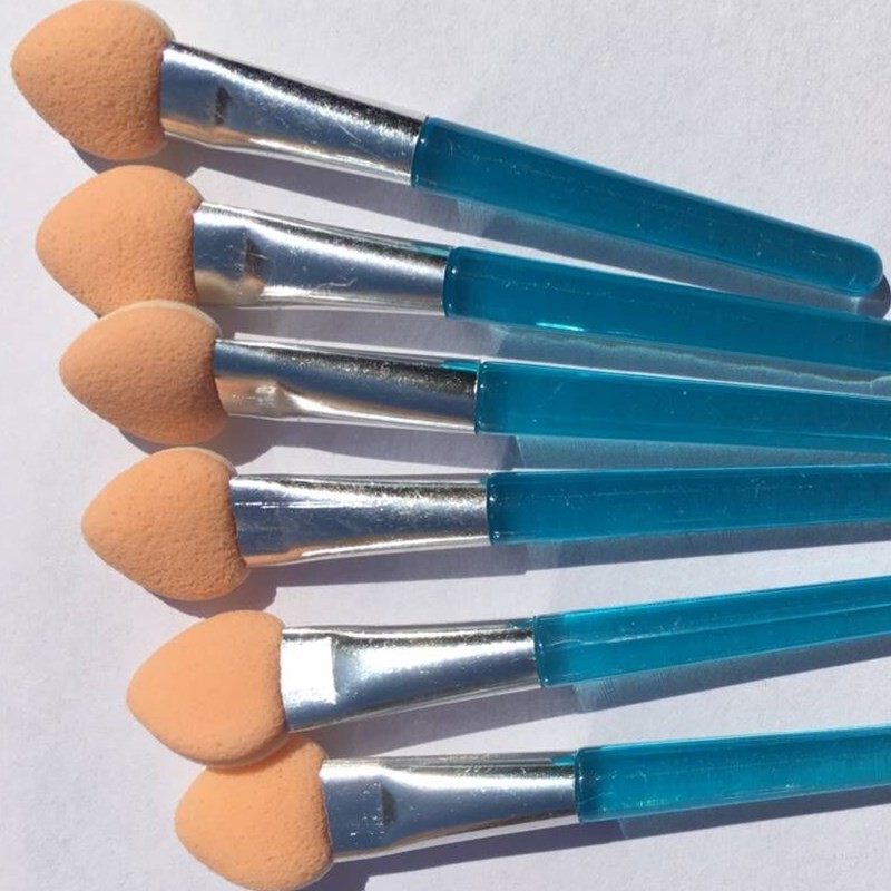 Directo de fábrica 5,5 CM sola cabeza de sombra de ojos palillo de la piel blanca de dos colores de látex de algodón sombra de ojos palo herramientas de belleza