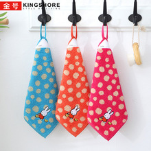 金号MFT6018WH婴幼儿园带挂绳米菲儿童小方巾擦手帕巾可爱卡通a类