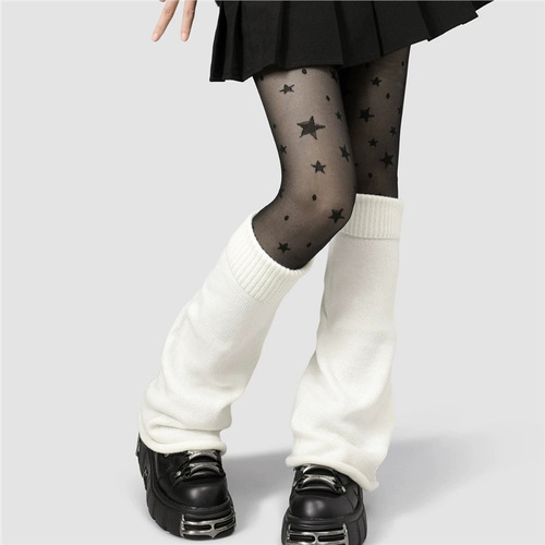 Autumn/Winter Stocking Pile Socks, Children's Middle Calf Socks, Trendy Thickened Hot Girl Wide turnover ribbed trumpet socks