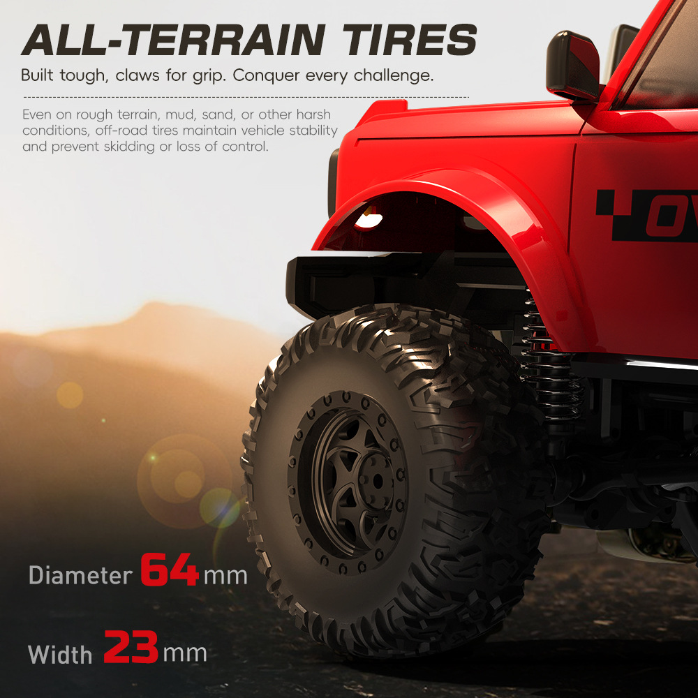 (Cross-border trading), high speed four wheel drive wireless off-road remote control car, car model, toy car, can climb 4