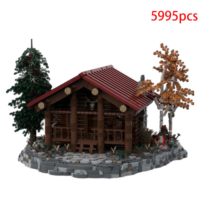 Cross-border Small Particle Assembly Blocks MOC-157551 Montana Exquisite Cabin Building House_voghion.com