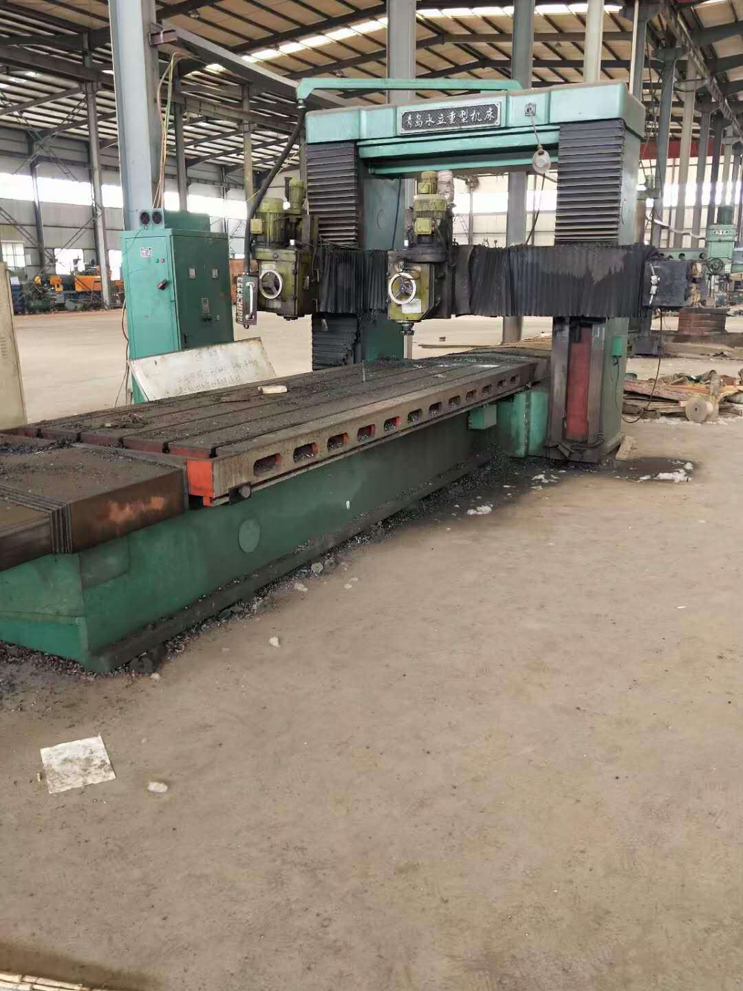 处理二手青岛永立1.8x4米龙门栋梁铣二手龙门铣二手1.8x4米龙门