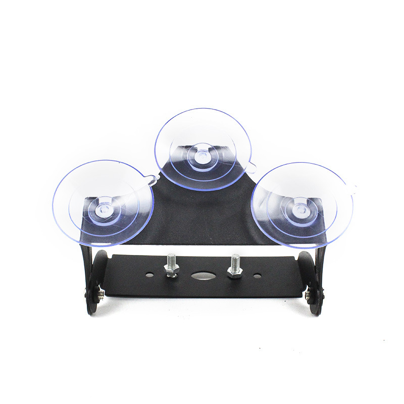 soporte de ventosa de lámpara de barra de automóvil estante de montaje de lámpara de estampa alargada para soporte de lámpara de advertencia para parabrisas delantero y trasero
