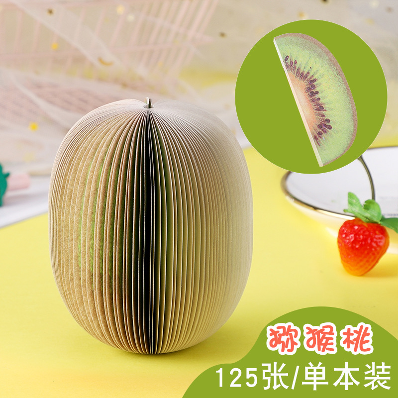 창의적인 과일 모양의 메모 용지, 사과 메모, 휴대용 메모 패드, 편리한 N회 메모, 도매 선물