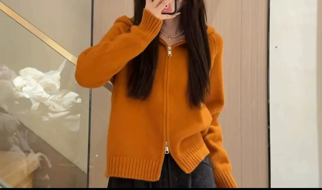 Чувство свитера женский свободный топ осень-зима новый нежный ретро корейская версия ленивый ветер вязаный свитер с длинными рукавами