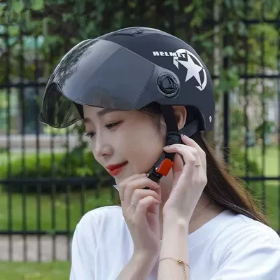 Motosiklet kaskı (dəbilqə): Portable Half Helmet Motorcycle
