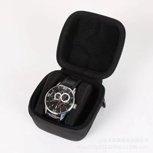 Portable watch storage bag suitable for Apple Huawei multi-card slot smart watch storage box with sponge inner support