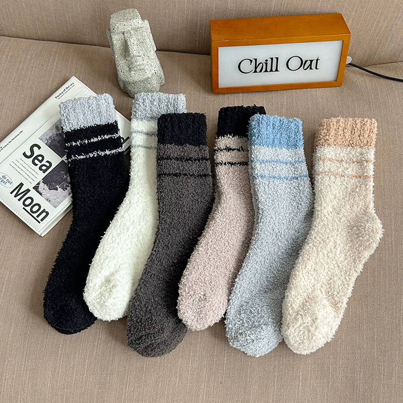 Осенние и зимние новые коралловые носки мужские носки