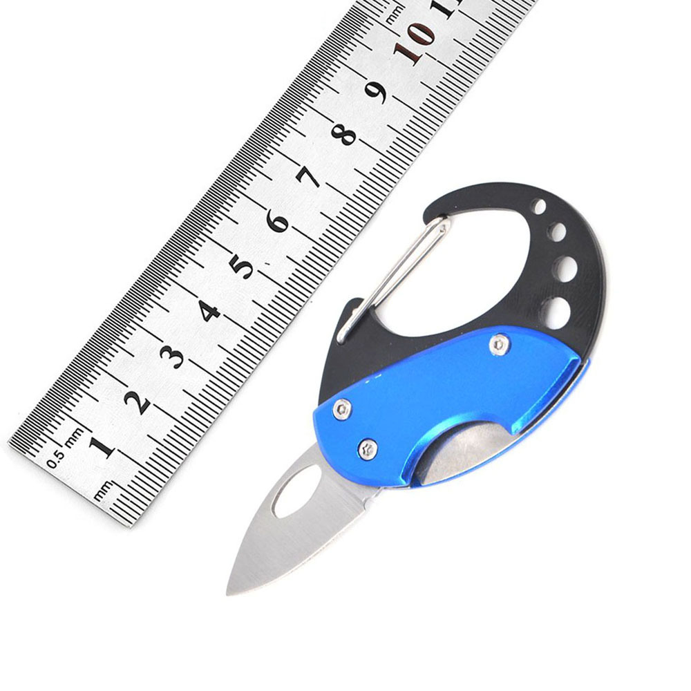 工厂供应椭圆铝合金刀柄礼品钥匙刀锁匙扣刀便携礼品迷你户外小刀