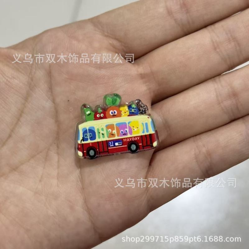 印花浮雕卡通胡萝卜小兔子板材珠 diy手链手机链包挂车挂饰品配件|undefined