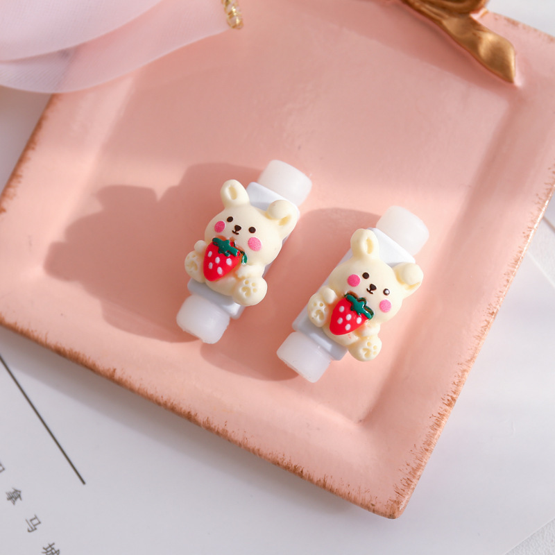 かわいい漫画のデータケーブル保護カバー、携帯電話充電ケーブル破損防止プロテクター、高価値ヘッドフォンケーブル保護ケース|undefined