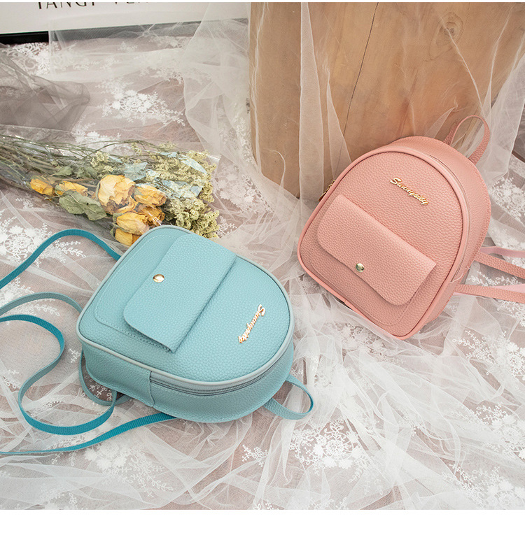 156g Weight Zipper Closure Type Single Shoulder Strap Strap Type Shoulder Bag Bags Type Daily Occasion Pu Leather Material Women's Backpack Backpack Letter Pattern All Seasons Season Women'S Gender Classic Style Style Cylindrical Shape Women's Backpack Daily Fashion Backpacks